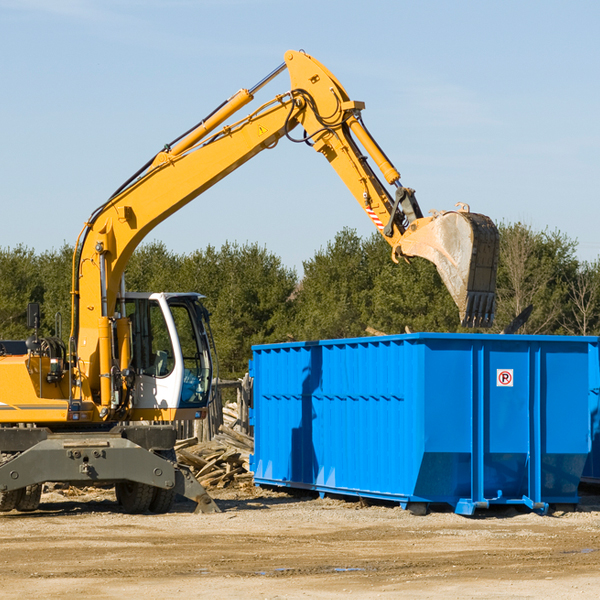 can i request a rental extension for a residential dumpster in Marianna WV